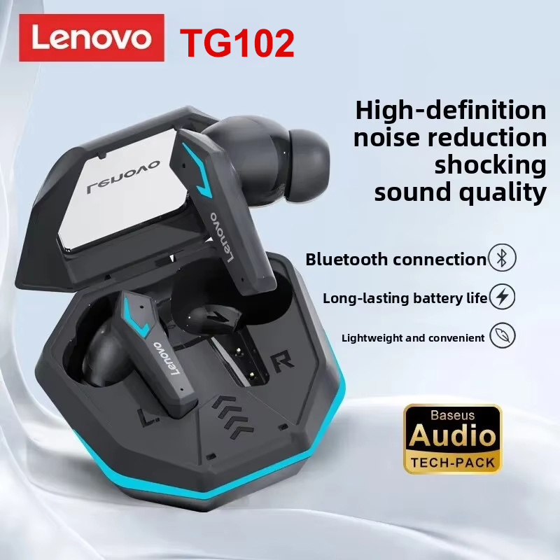 Gaming Headset Rgb - Lenovo TG102 Gaming draadloze oordopjes Bluetooth5.4